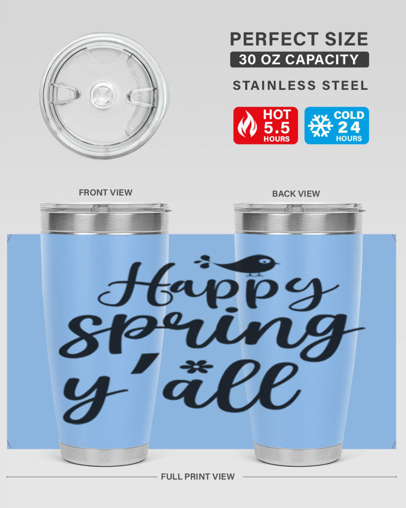 Happy Spring Y'all 167#- spring- Tumbler