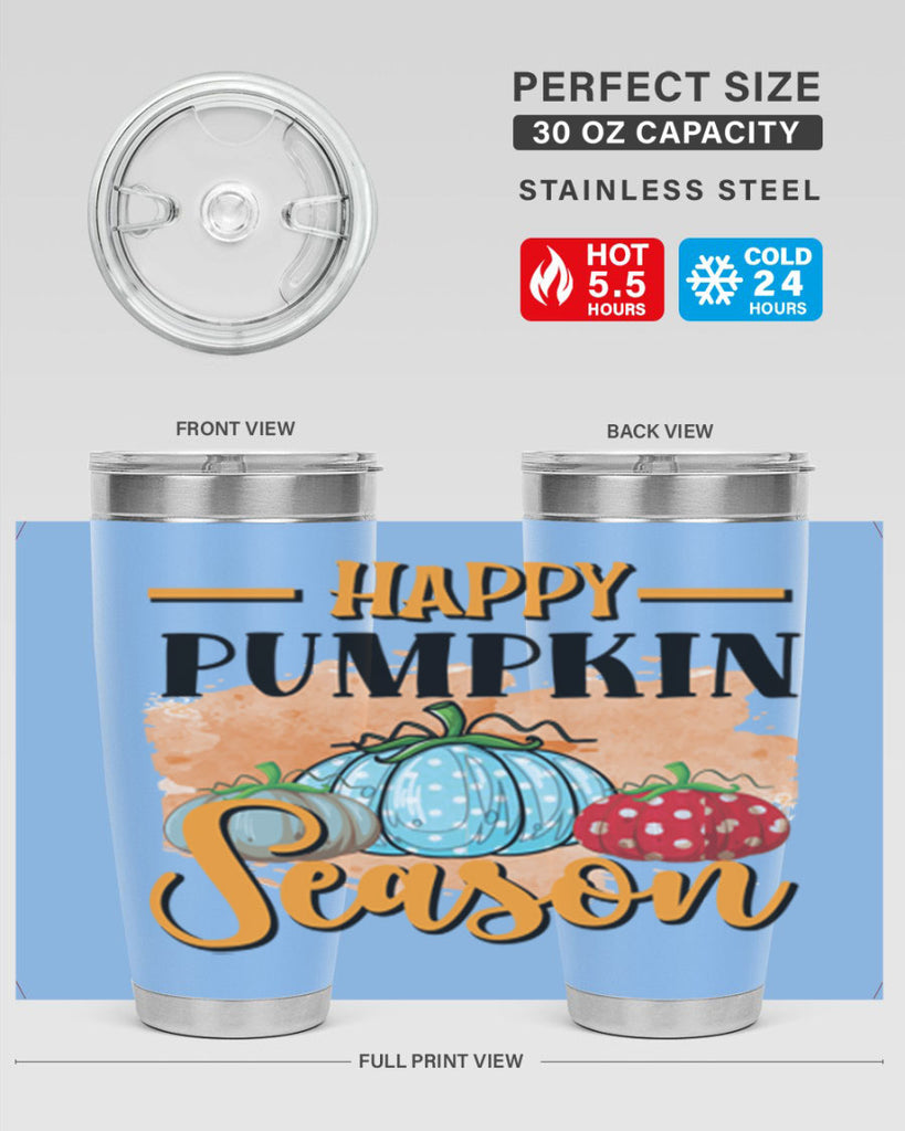 Happy pumpkin season 240#- fall- Tumbler
