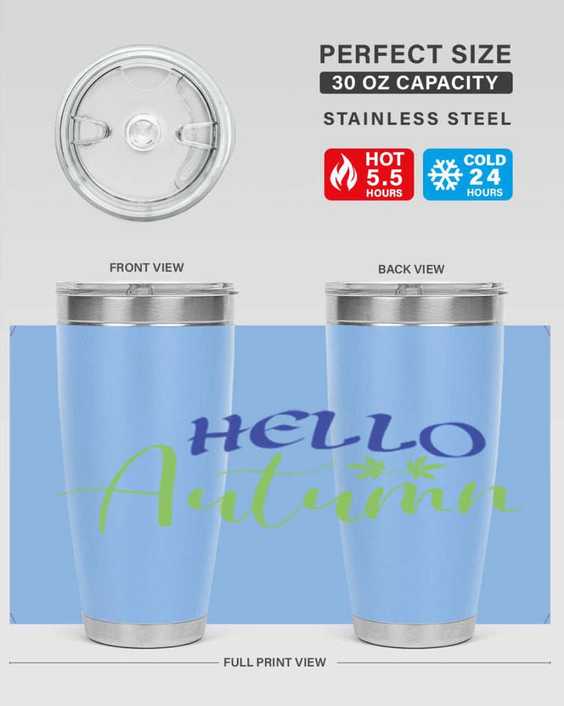 Hello Autumn 271#- fall- Tumbler