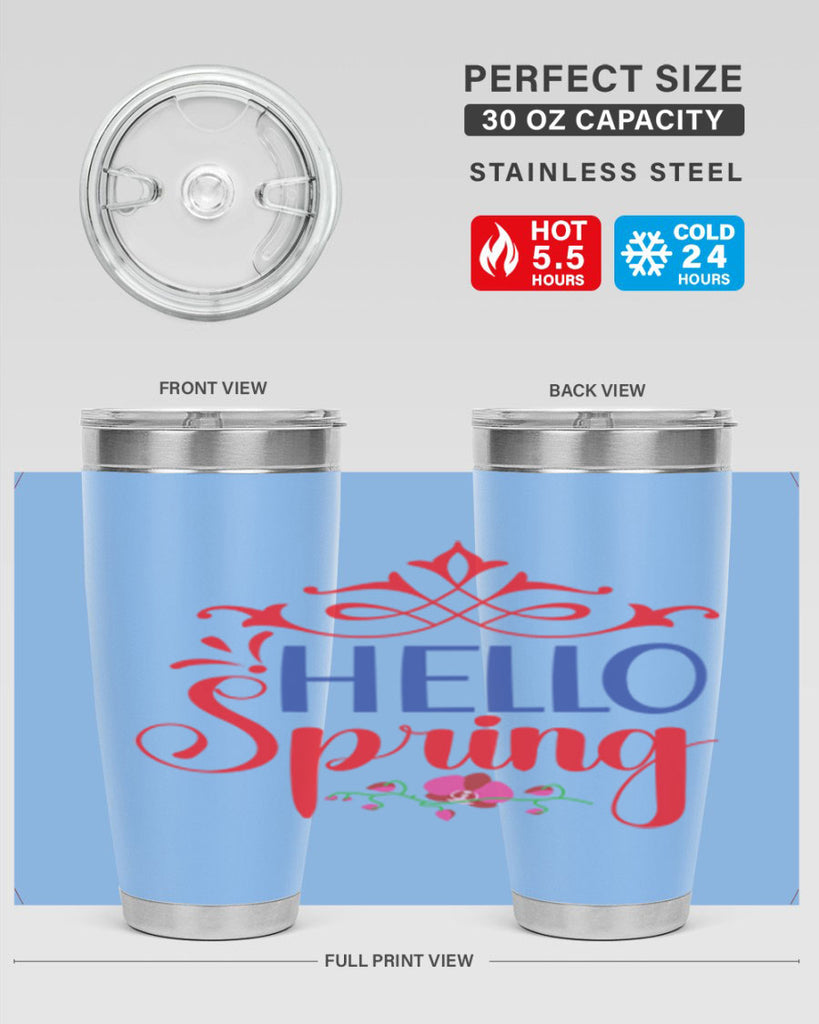 Hello Spring 211#- spring- Tumbler