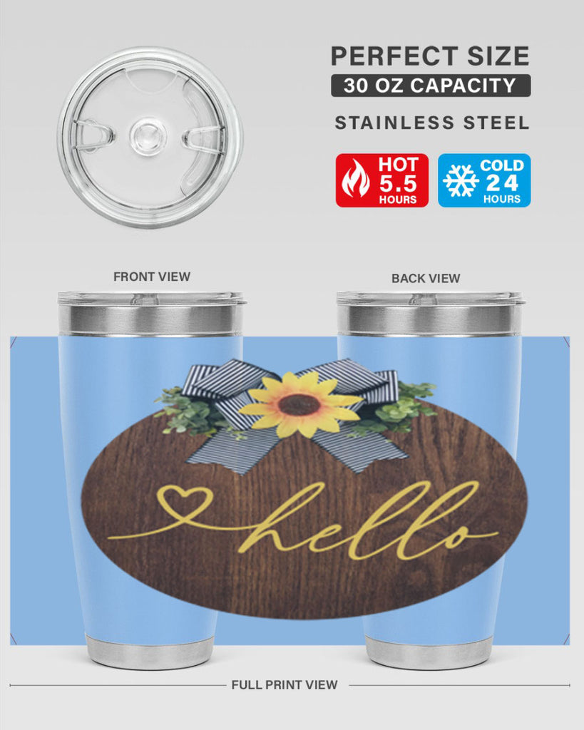 Hello heart Mockup182#- spring- Tumbler