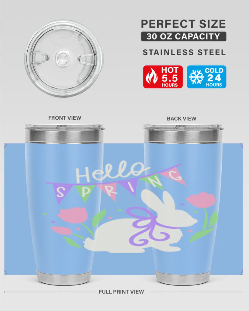 Hello spring bunny193#- spring- Tumbler