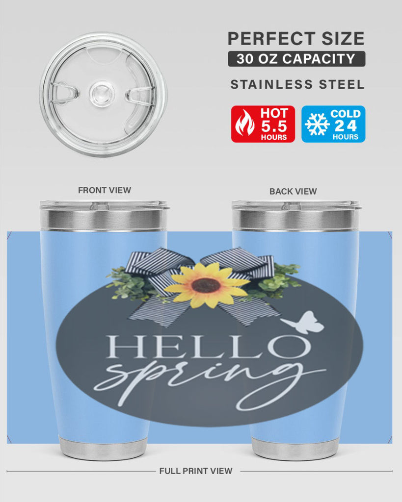 Hello spring butterfly Mockup194#- spring- Tumbler