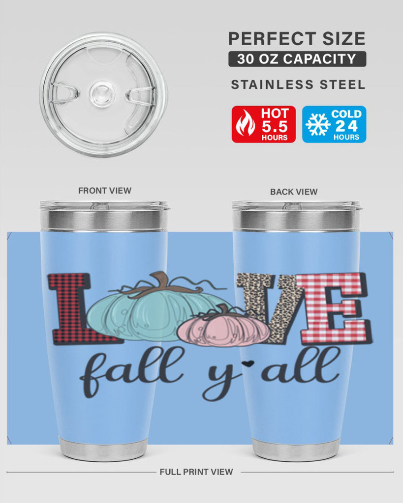 Love Fall Yall 409#- fall- Tumbler