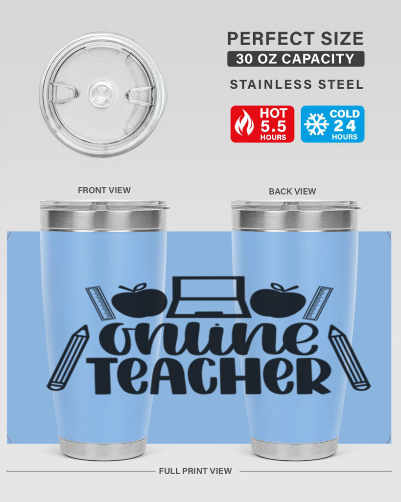 Online Teacher Style 61#- teacher- tumbler