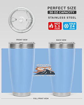 Owl Love You A TurtleRabbit 12#- owl- Tumblers