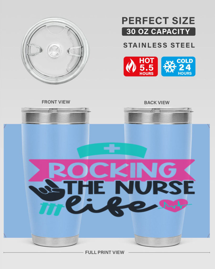 Rocking The Nurse Life Style Style 54#- nurse- tumbler