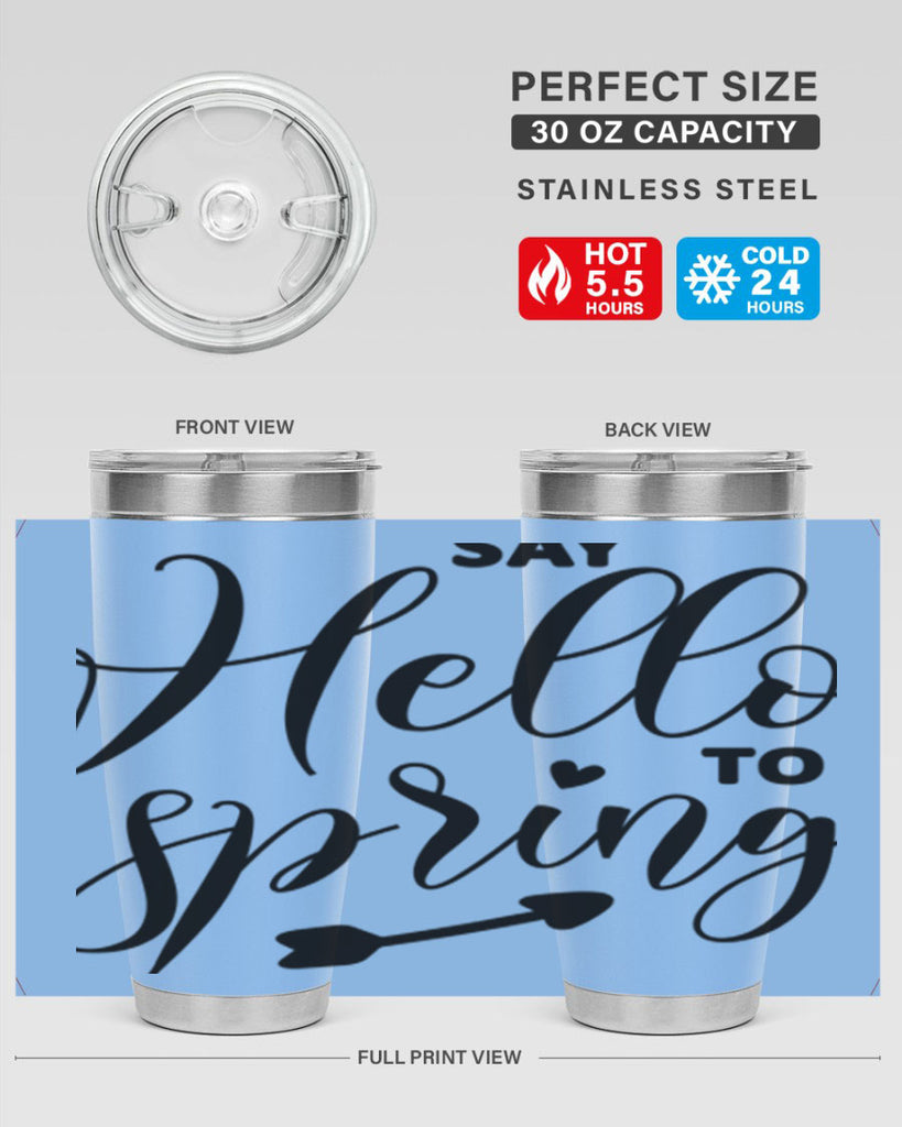Say Hello to Spring402#- spring- Tumbler