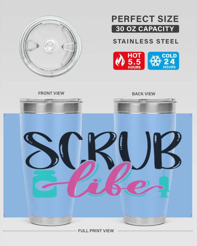 Scrub Life Style Style 46#- nurse- tumbler