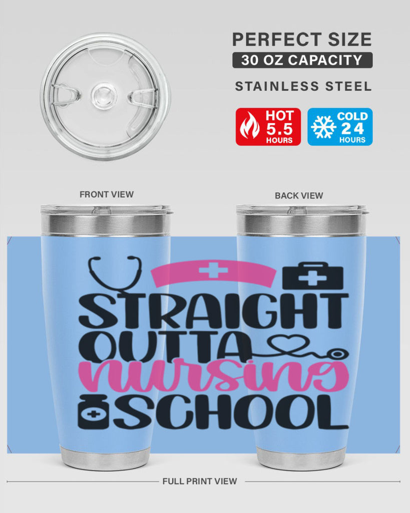 Straight Outta Nursing Style Style 26#- nurse- tumbler