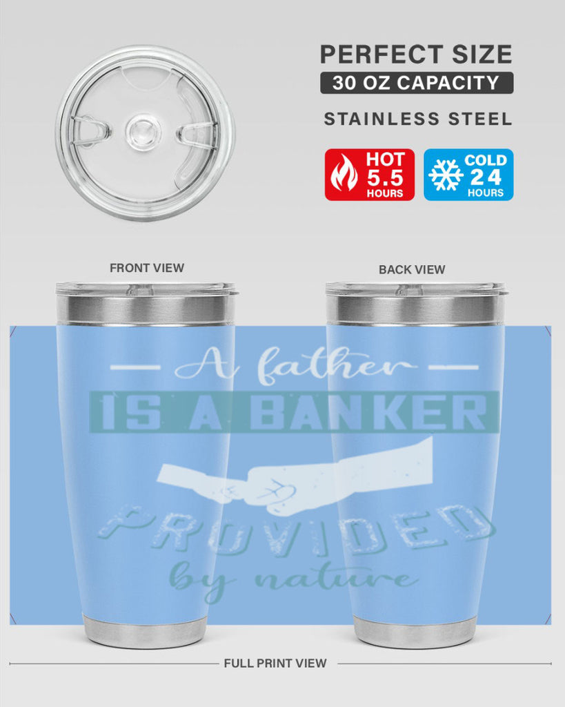 a father is a banker 168#- fathers day- Tumbler