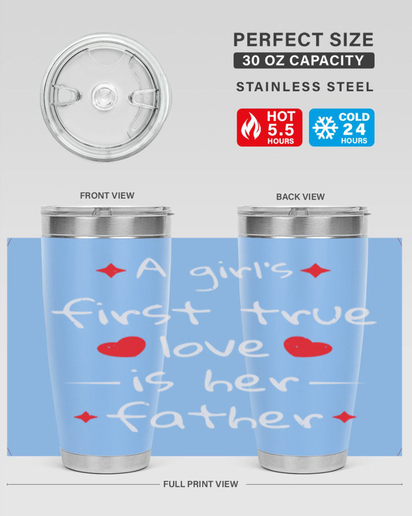 a girl’s first true 116#- fathers day- Tumbler