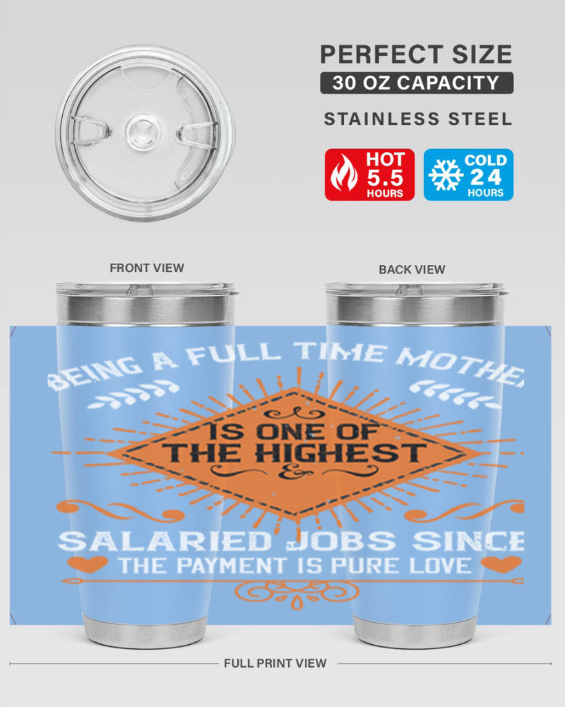 being a fulltime mother is 84#- mothers day- Tumbler