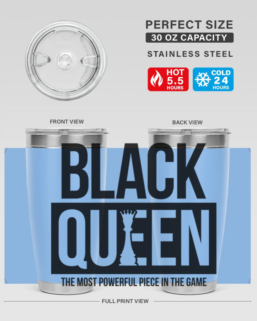 black queen chess 224#- black words phrases- Cotton Tank