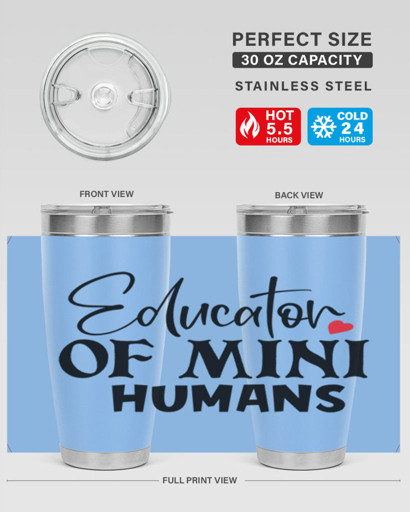 educator of mini humans Style 180#- teacher- tumbler