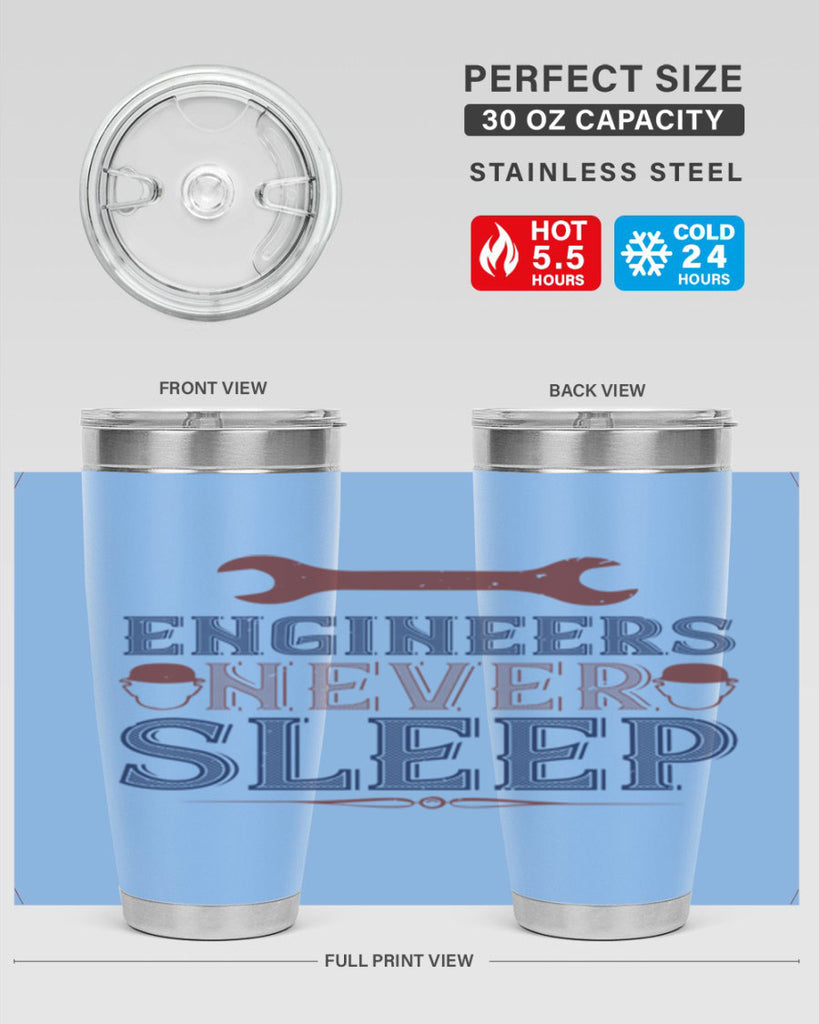 engineers never sleep Style 57#- engineer- tumbler