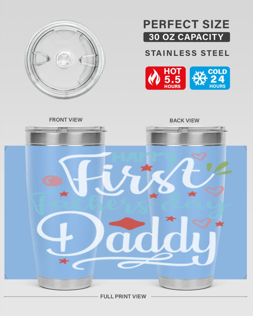 happy first fathers day daddy 89#- fathers day- Tumbler