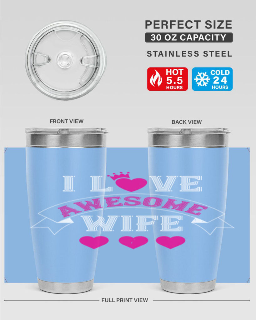 i love awesome wife 57#- valentines day- Tumbler