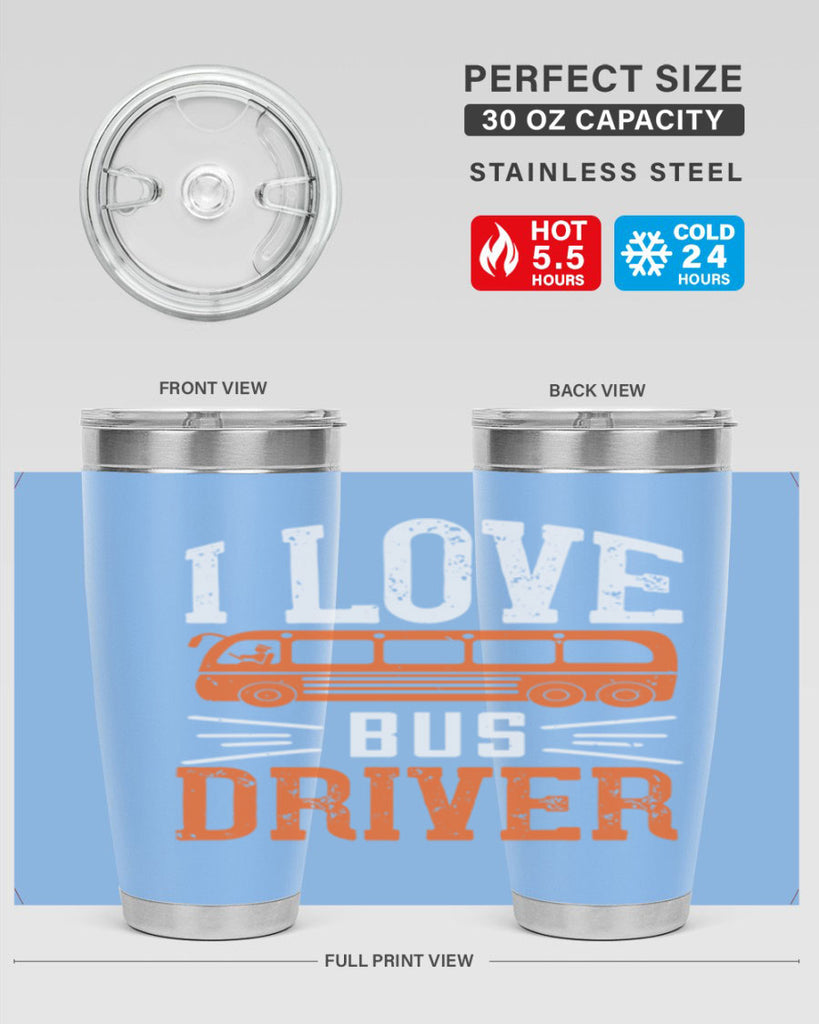 i love bus driver Style 30#- bus driver- tumbler