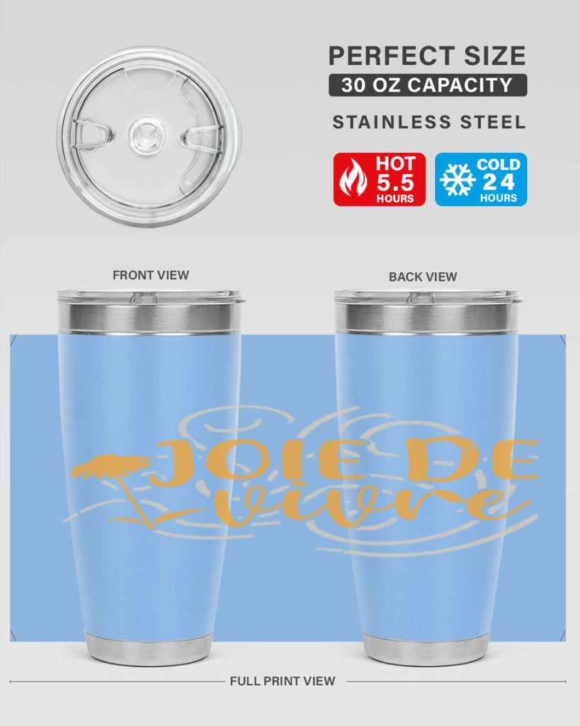 joie de vivre 57#- mardi gras- Tumbler
