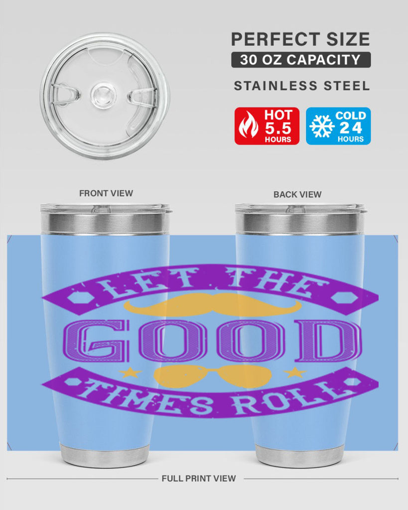 let the good times roll 52#- mardi gras- Tumbler