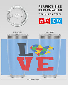 love Style 29#- autism- Tumbler