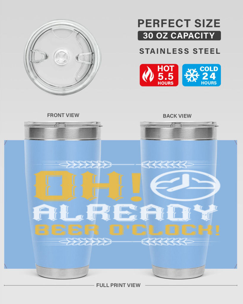 oh already beer oclock 54#- beer- Tumbler
