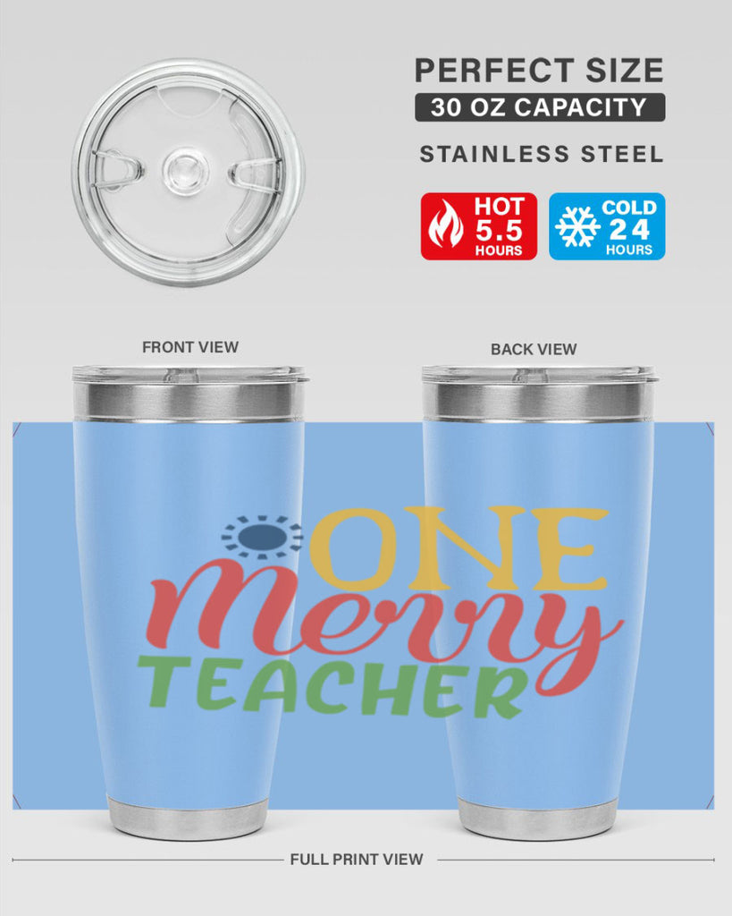 one merry teacher Style 162#- teacher- tumbler