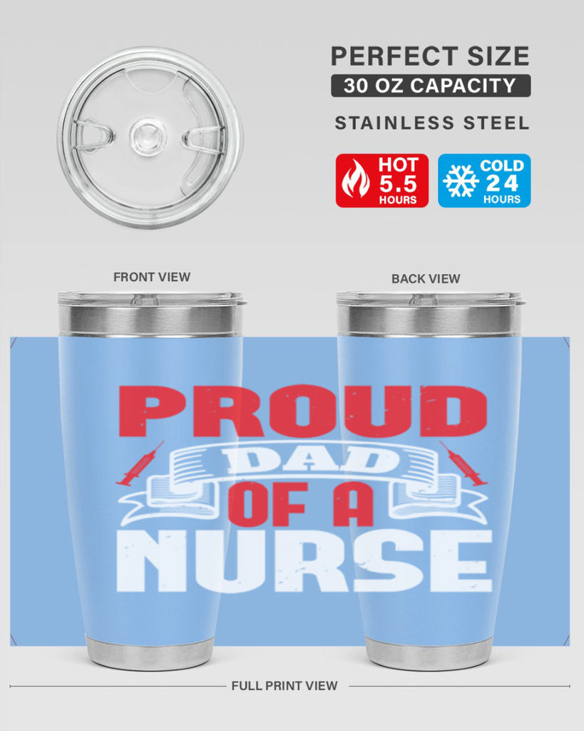 proud dad of a nurse Style 257#- nurse- tumbler