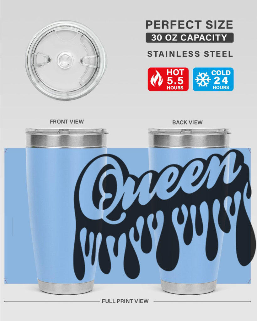 queen- black words phrases- Cotton Tank