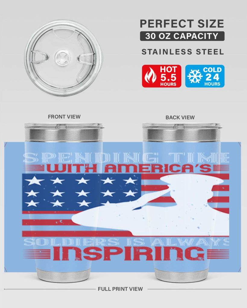 spending time with americas 90#- Veterns Day- Tumbler