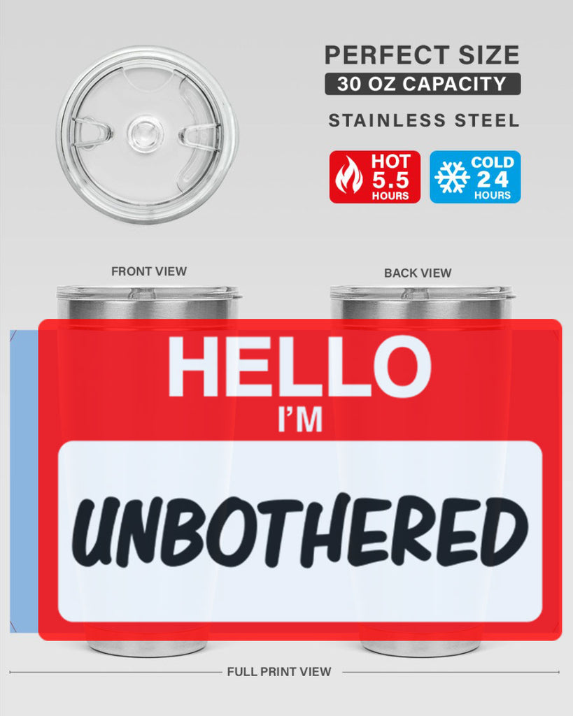 unbothered 14#- black words phrases- Cotton Tank