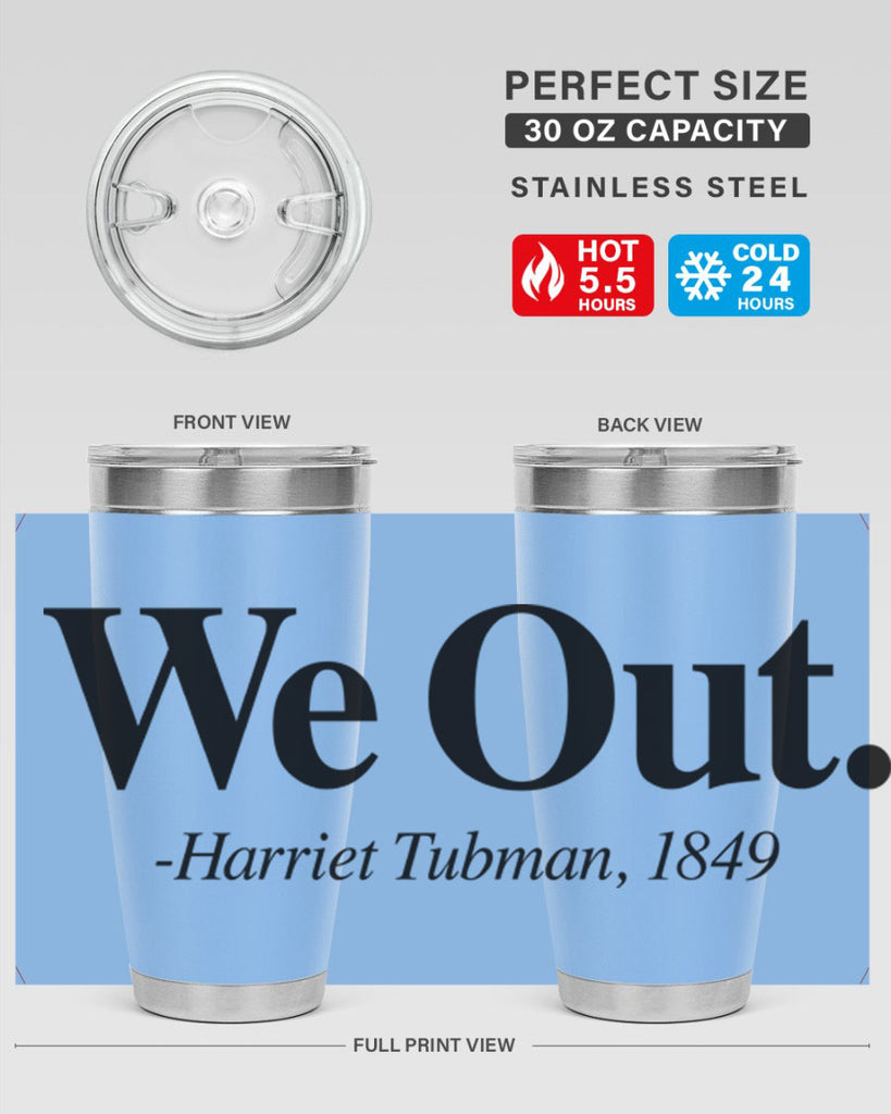 we out harriet tubman 12#- black words phrases- Cotton Tank