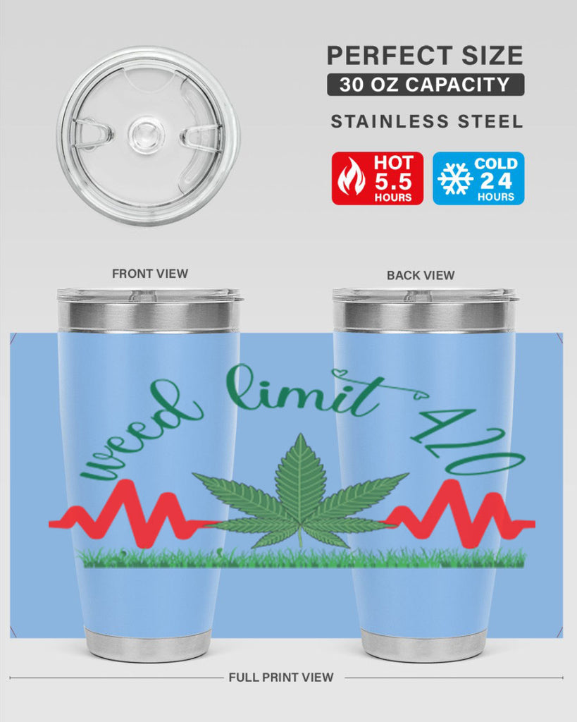 weed limit 420 cannabis hearbeat 291#- marijuana- Tumbler