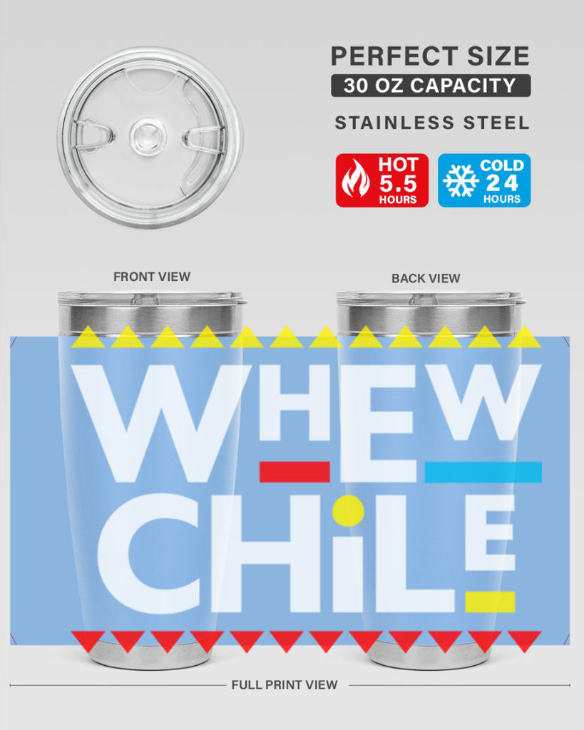 whew chile 11#- black words phrases- Cotton Tank