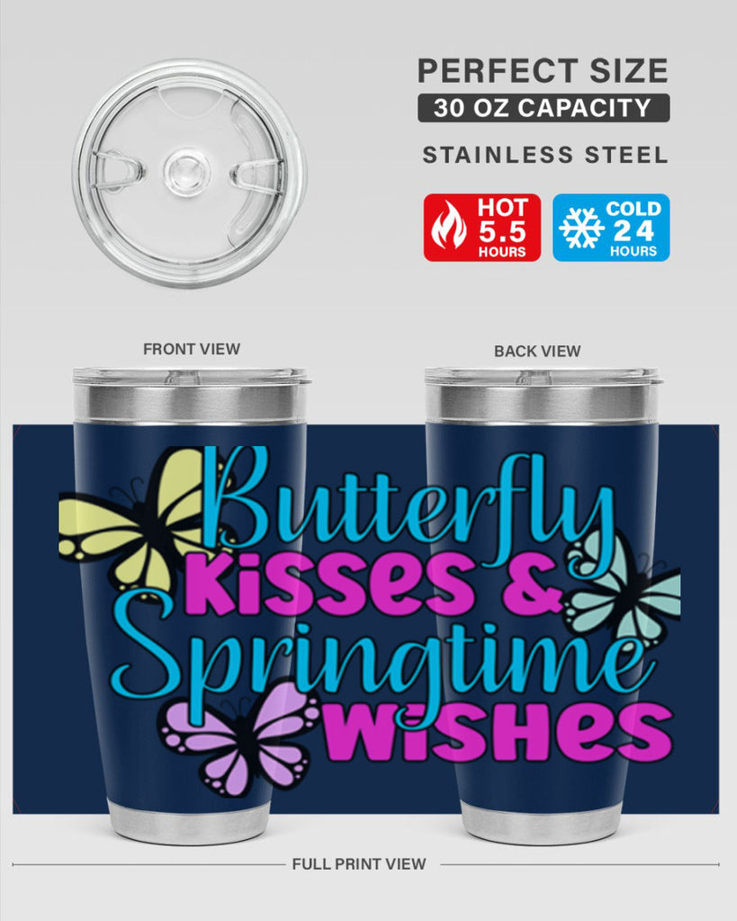 Butterfly kisses & springtime wishes95#- spring- Tumbler
