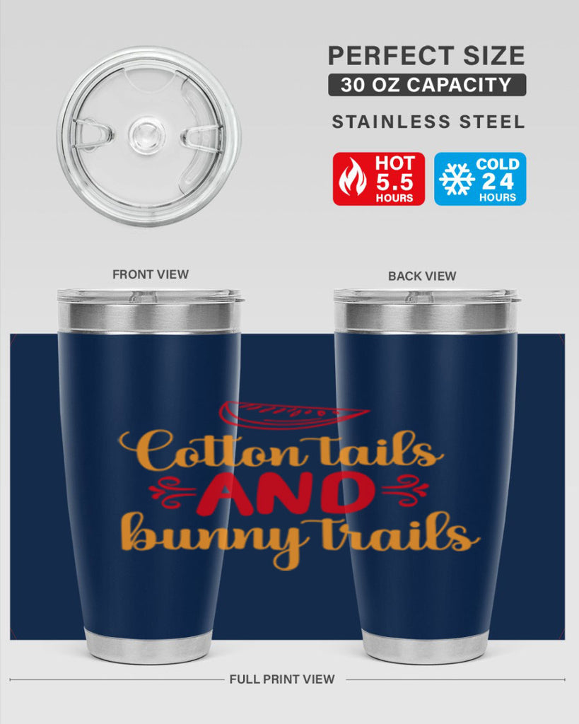 Cotton tails and bunny trails 111#- spring- Tumbler