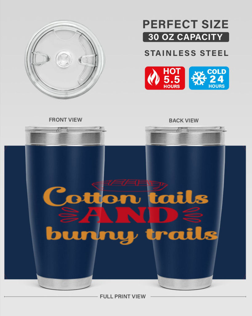 Cotton tails and bunny trails 112#- spring- Tumbler