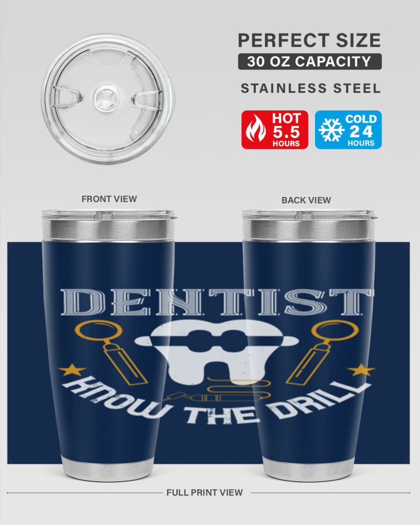 Dentist know the drill Style 46#- dentist- tumbler