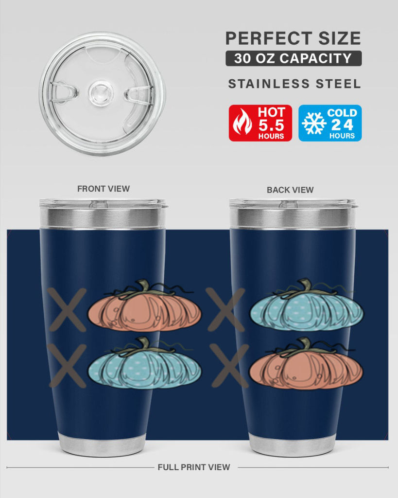 Fall Pumpkin XOXO 129#- fall- Tumbler