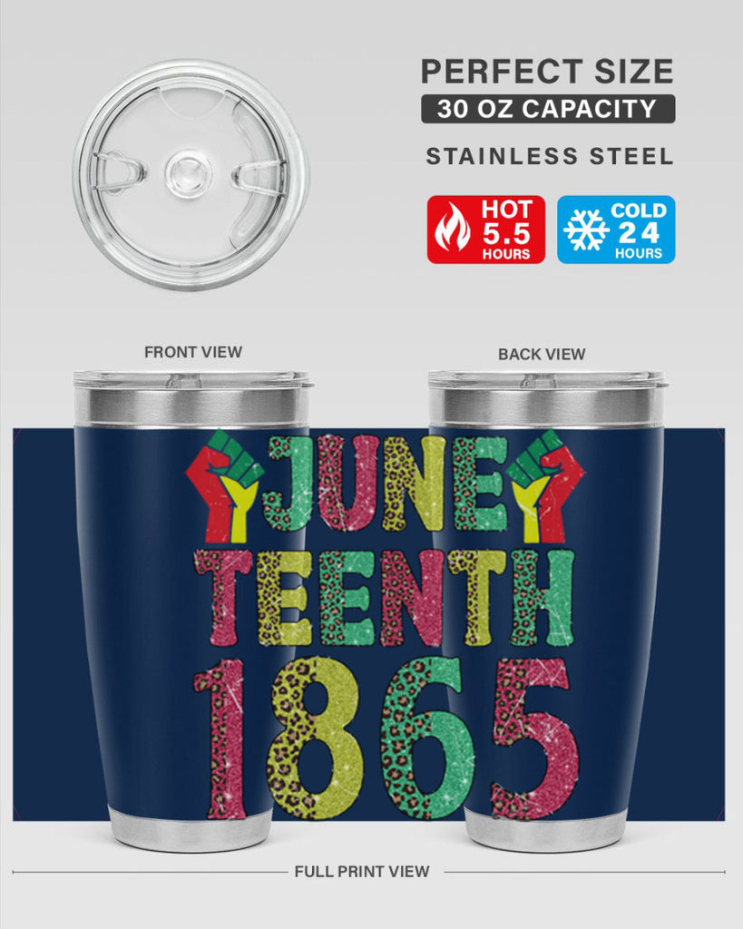 Fist Juneteenth Since 1865 Design Png 10#- Juneteenth- tumbler