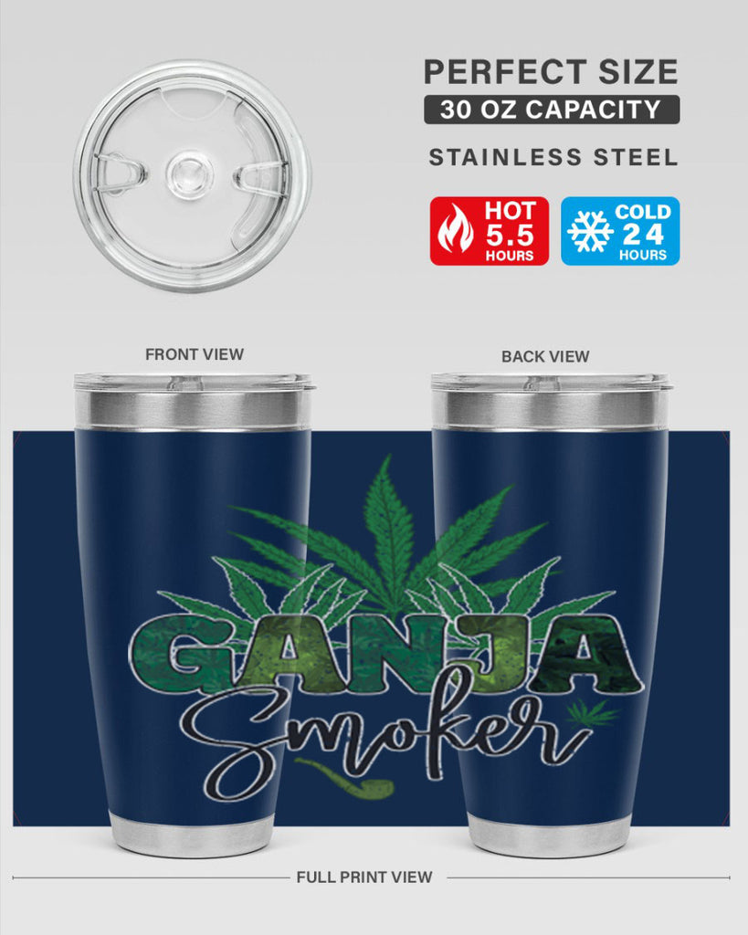 Ganja Smoker Sublimation 89#- marijuana- Tumbler