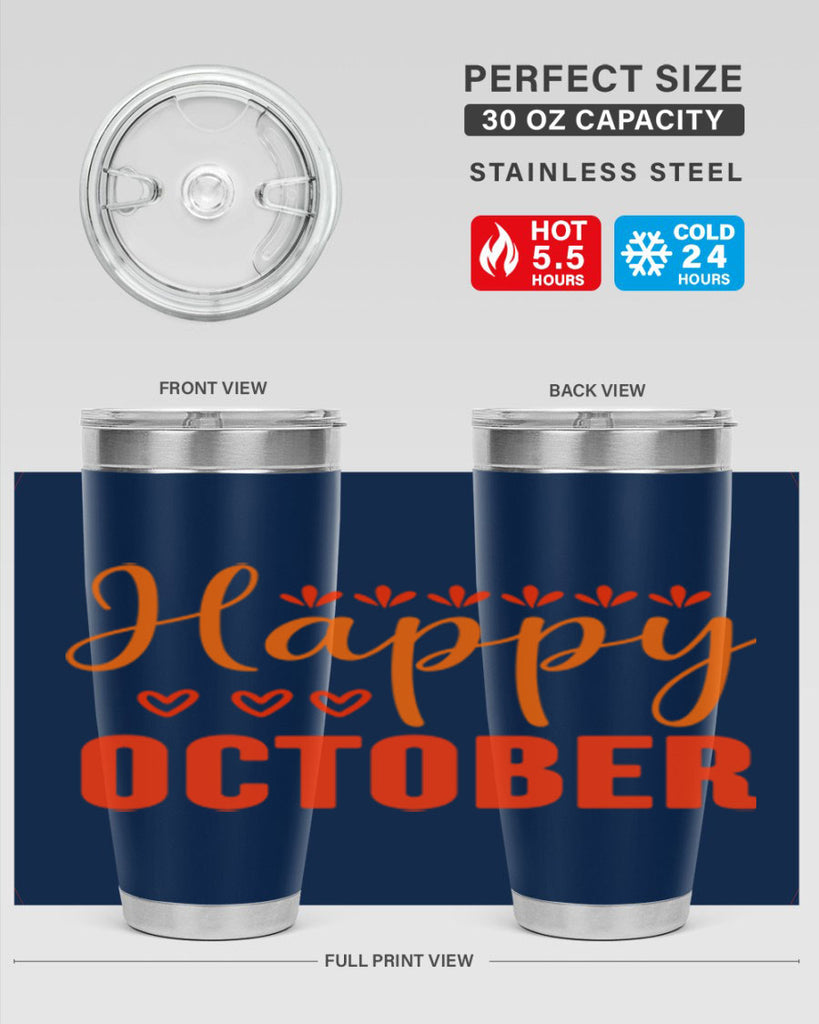 Happy October Design 237#- fall- Tumbler