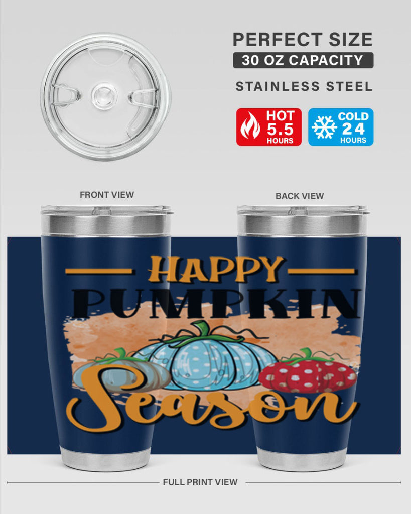 Happy pumpkin season 240#- fall- Tumbler