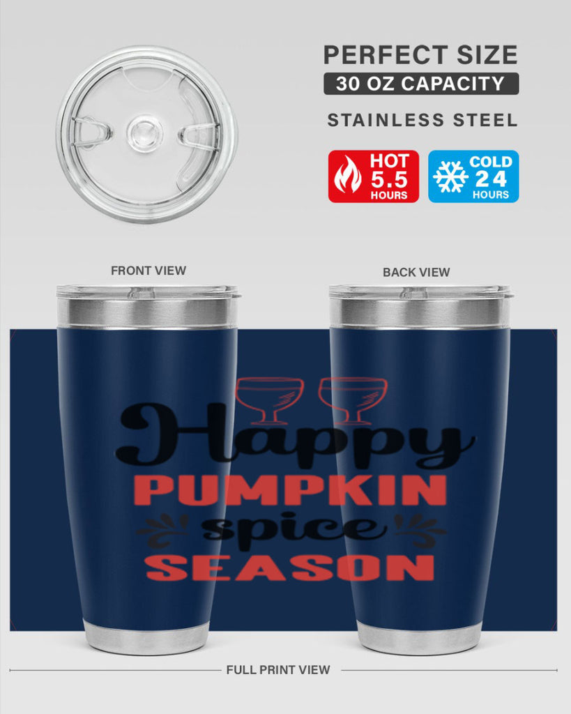 Happy pumpkin spice season 244#- fall- Tumbler