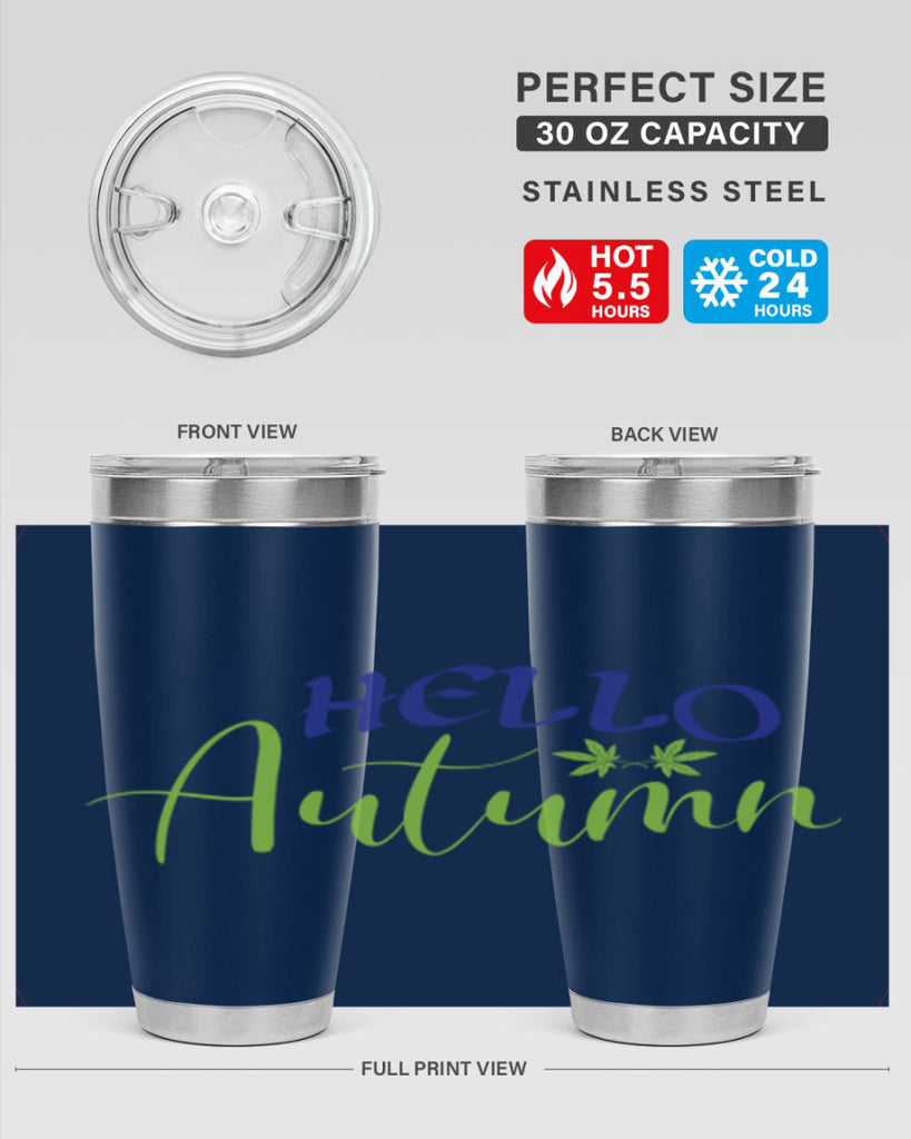 Hello Autumn 271#- fall- Tumbler