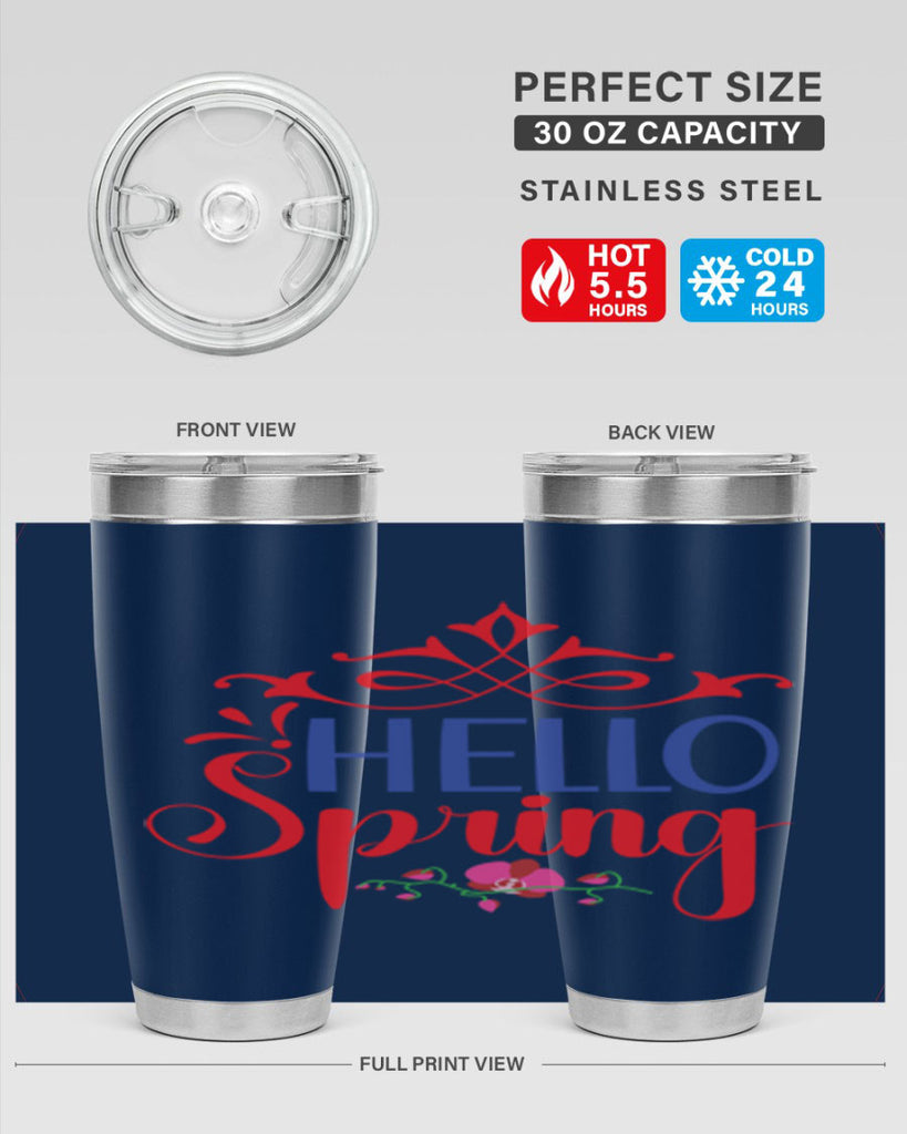 Hello Spring 211#- spring- Tumbler