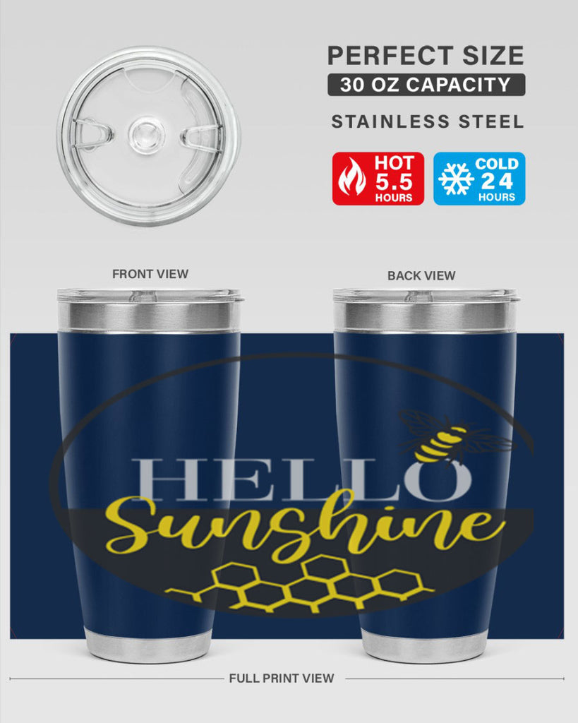 Hello Sunshine and bee216#- spring- Tumbler