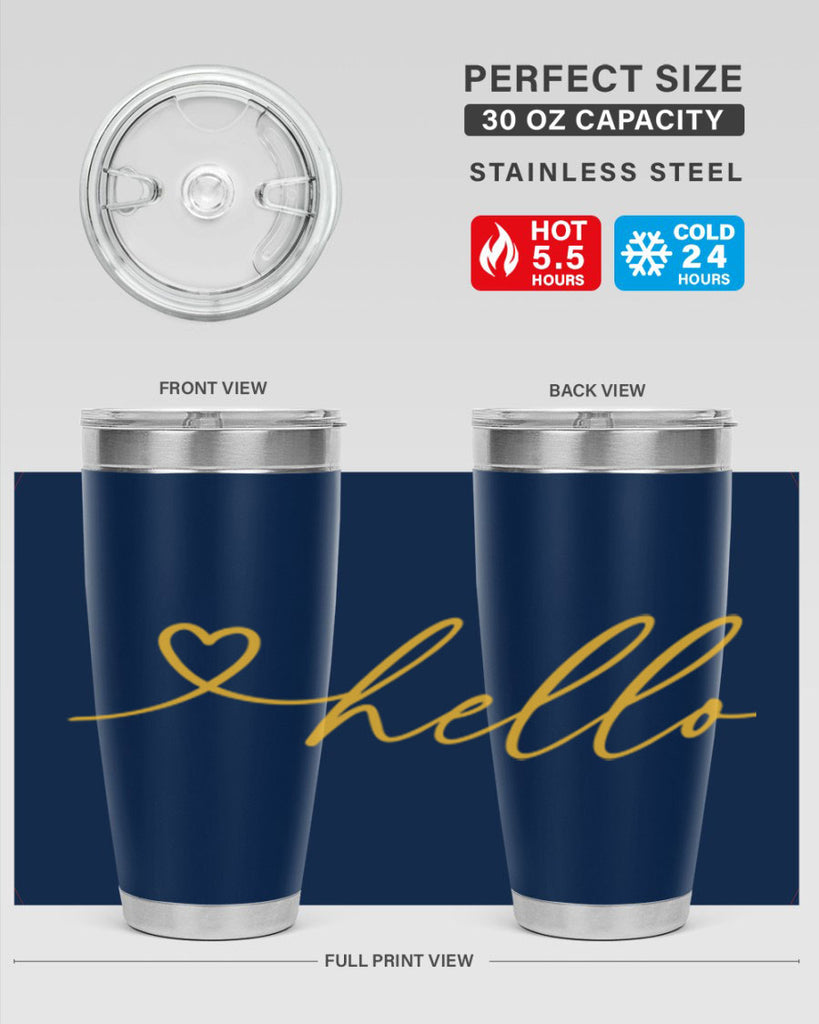 Hello heart183#- spring- Tumbler