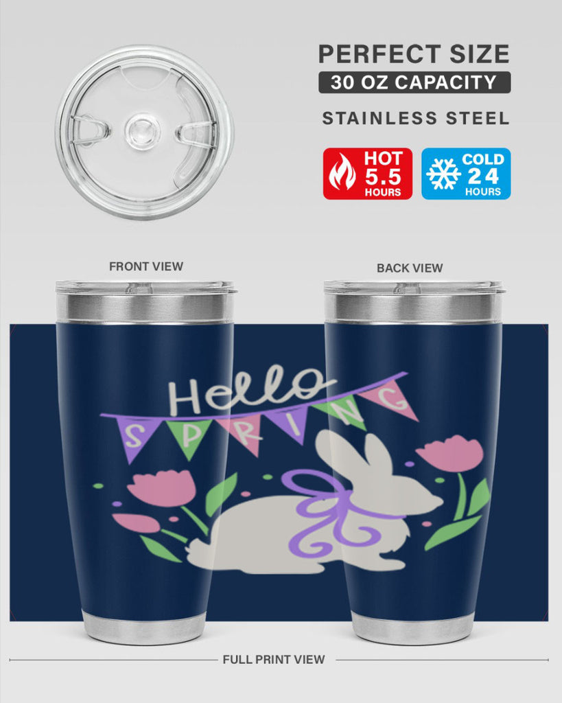 Hello spring bunny193#- spring- Tumbler